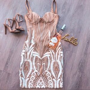 Katie May Cara Backless Ribbon Lace Embroidered